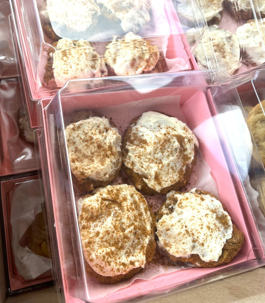LOCAL PICKUP ONLY Protein Pumpkin Cookies with Cream Cheese Frosting